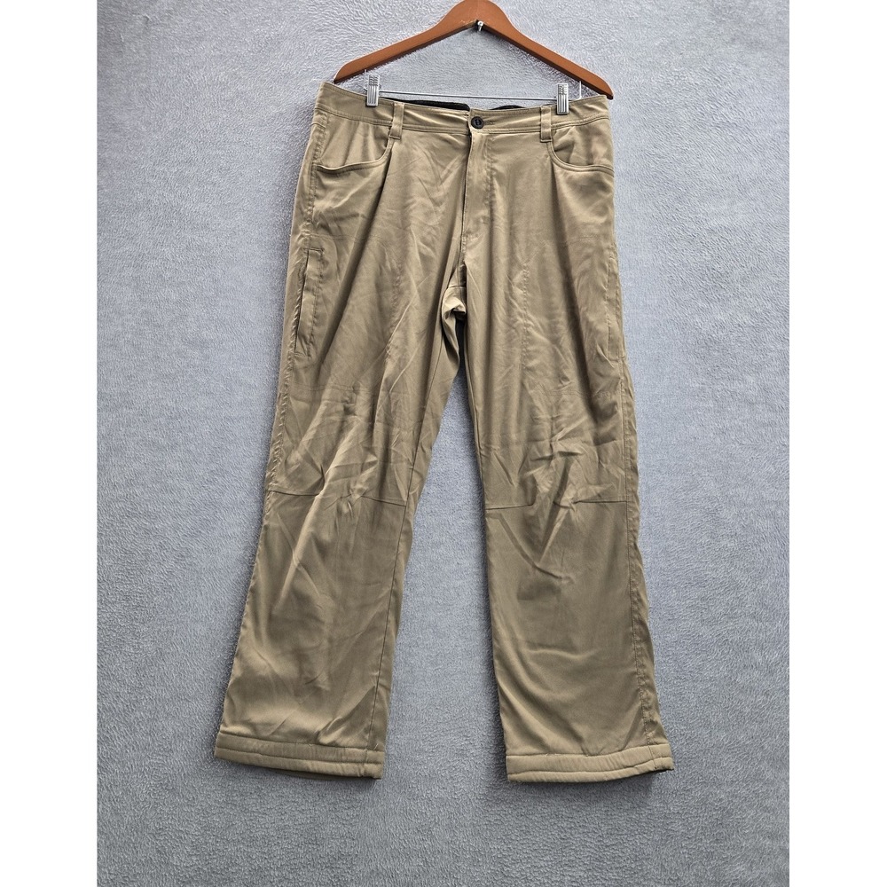 Orvis Men Pants 36X30 Chino Fleece Lined Outdoor Hiking 27" Inseam